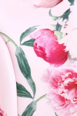 Quiz Pink Floral Split Sleeve Crop Jacket Outlet