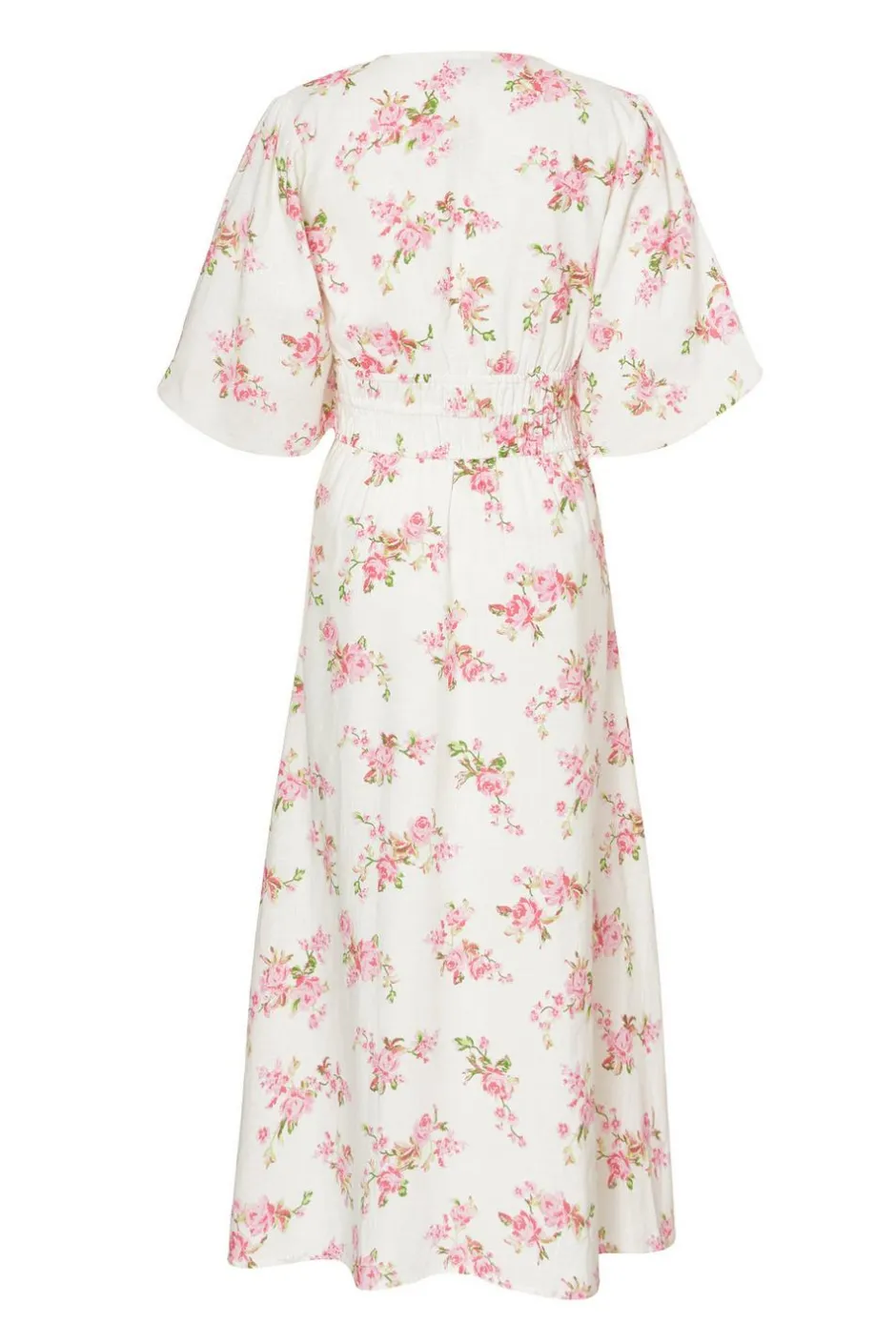 Quiz Pink Floral V-Neck Midi Dress Best