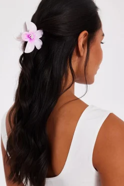 Quiz Flower Hair Claw Set Pink Outlet