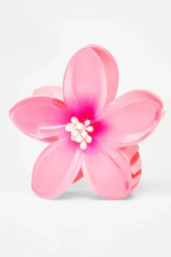 Quiz Flower Hair Claw Set Pink Outlet