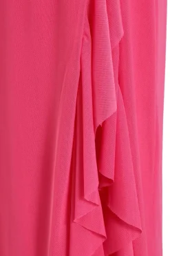 Quiz Pink Frill Maxi Skirt Hot