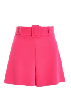 Quiz Pink High Waisted Belted Shorts Discount