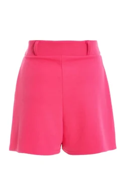 Quiz Pink High Waisted Belted Shorts Discount
