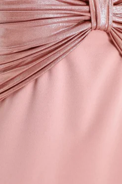 Quiz Pink Knot Front Maxi Dress Outlet
