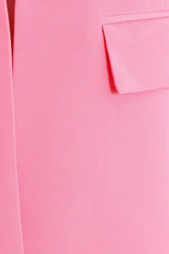 Quiz Ruched Sleeve Blazer Pink Discount