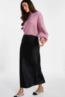Quiz Pink Tinsel Knit Jumper Online