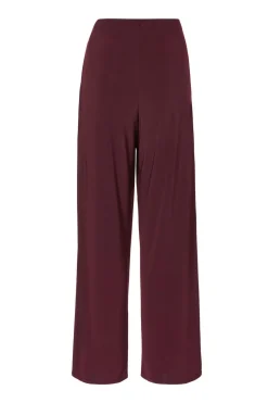 Quiz Buckle Wide Leg Trousers Plum New