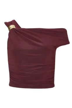 Quiz Drop Sleeve Top Plum Outlet