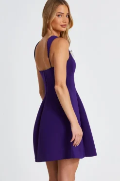 Quiz A-Line Mini Dress Purple Best