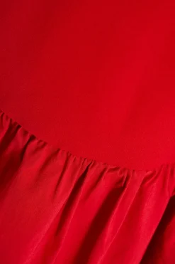 Quiz Puff Ball Midi Dress Red Online
