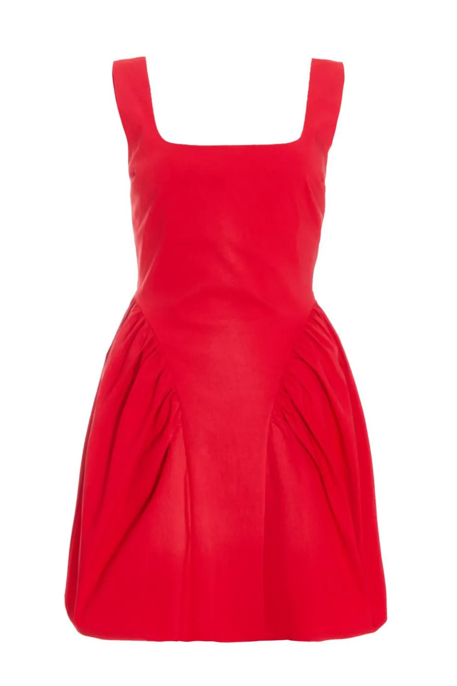 Quiz Red Scoop Back Skater Dress Discount