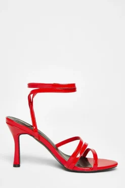 Quiz Red Strappy Heels