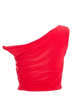 Quiz Twist Crop Top Red