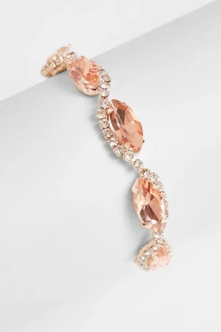 Quiz Rose Gold Jewel Toggle Bracelet Hot