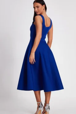 Quiz Royal Blue A-Line Midi Dress