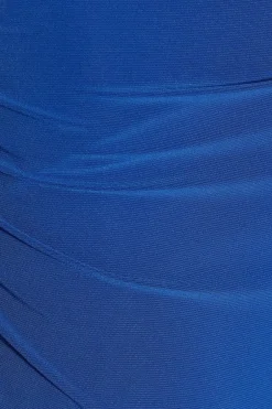 Quiz Royal Blue Asymmetric Midaxi Dress Online