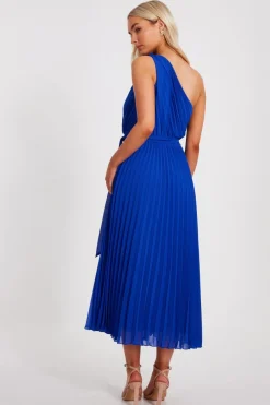 Quiz Royal Blue Chiffon Midaxi Dress Clearance