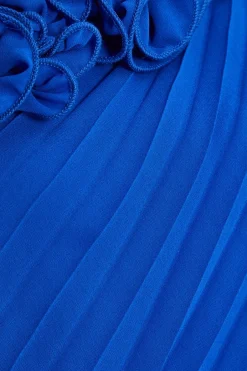 Quiz Royal Blue Chiffon Midaxi Dress Clearance