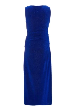 Quiz Royal Blue High Neck Midaxi Dress Hot