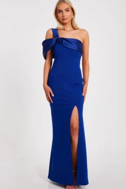 Quiz One Shoulder Maxi Dress Royal Blue Best