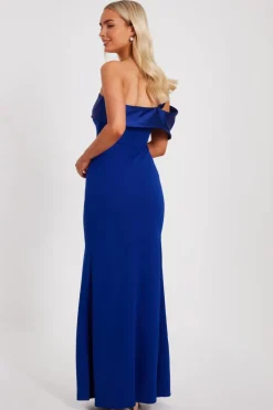 Quiz One Shoulder Maxi Dress Royal Blue Best
