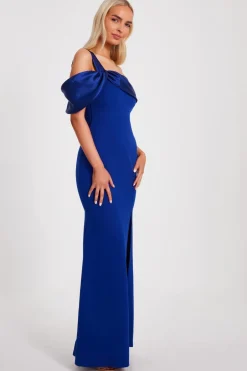 Quiz One Shoulder Maxi Dress Royal Blue Best