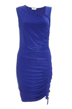 Quiz Royal Blue Ruched Bodycon Mini Dress Best
