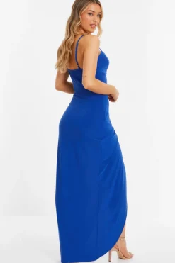 Quiz Royal Blue Wrap Maxi Dress