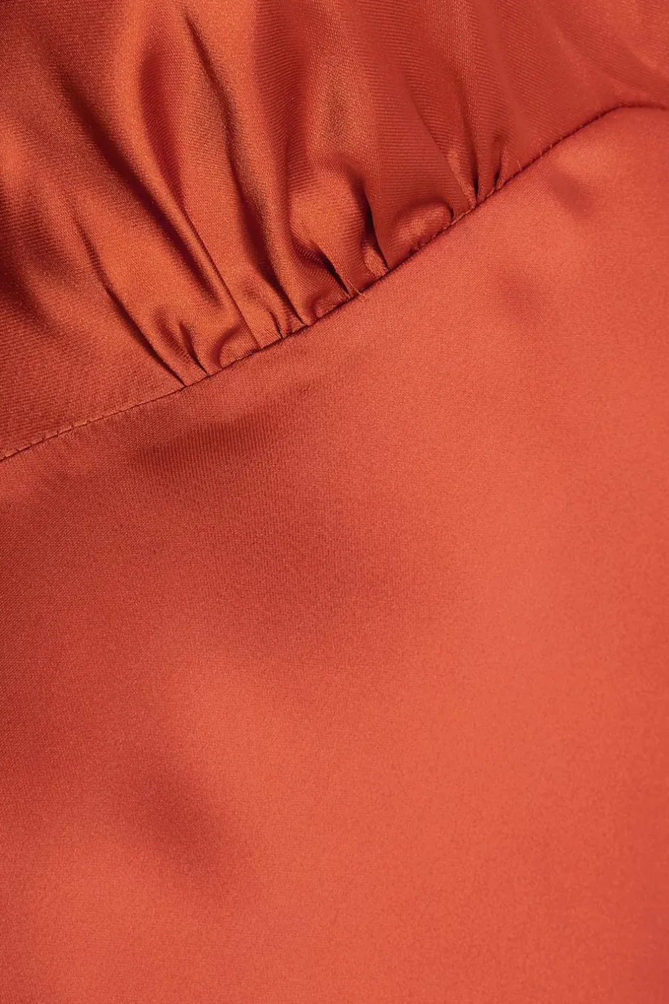 Quiz Satin Cowl Back Maxi Dress Rust Clearance