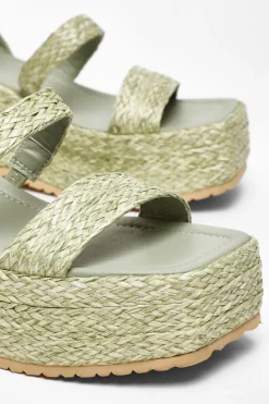 Quiz Chunky Platform Wedges Sage Best