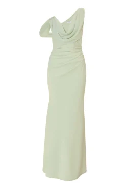 Quiz Drop Sleeve Maxi Dress Sage Sale
