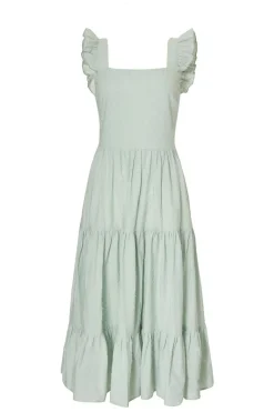 Quiz Sage Tiered Midi Dress Discount