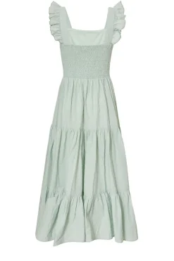 Quiz Sage Tiered Midi Dress Discount