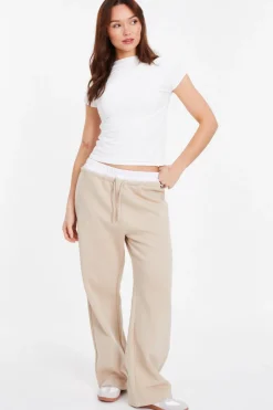 Quiz Satin Wide Leg Double Waist Jogger Hot