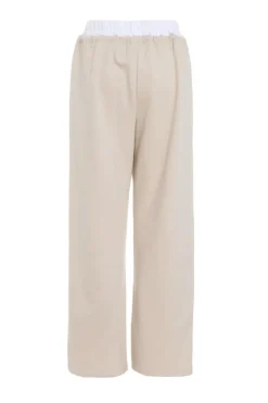 Quiz Satin Wide Leg Double Waist Jogger Hot