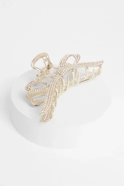 Quiz Silver Bow Hair Claw New