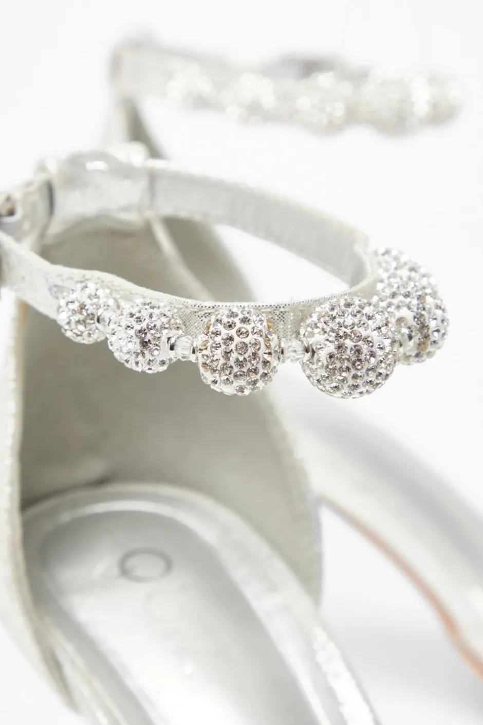 Quiz Silver Diamante Ball Court Heels Best