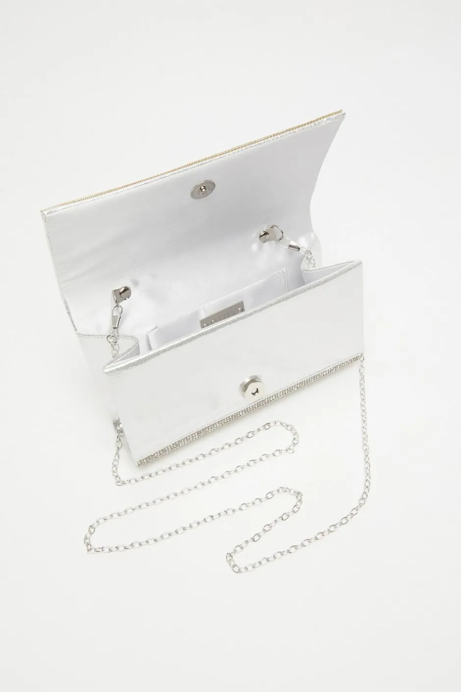 Quiz Silver Embellished Bag Best