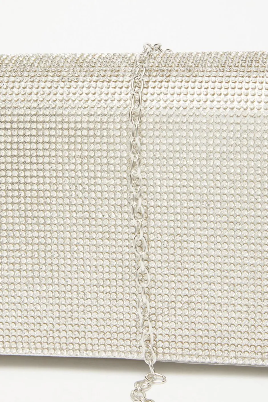 Quiz Silver Embellished Bag Best