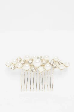 Quiz Silver Embellished Hair Comb Hot