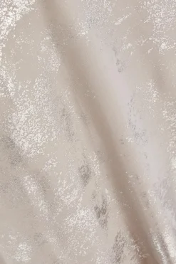 Quiz Silver Foil Plunge Maxi Dress Discount