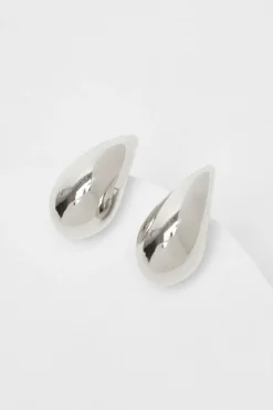 Quiz Silver Teardrop Earrings