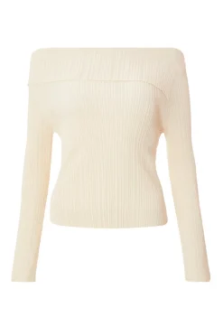Quiz Stone Bardot Knitted Top Clearance