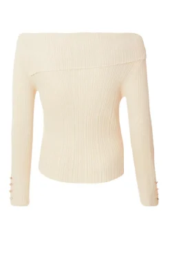 Quiz Stone Bardot Knitted Top Clearance