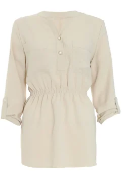 Quiz Stone Button Up Blouse Online