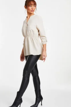 Quiz Stone Button Up Blouse Online