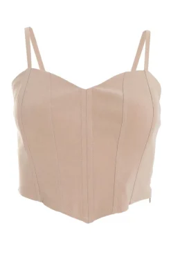 Quiz Stone Corset Cropped Top New