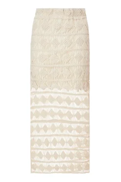 Quiz Stone Crochet Midaxi Skirt Online