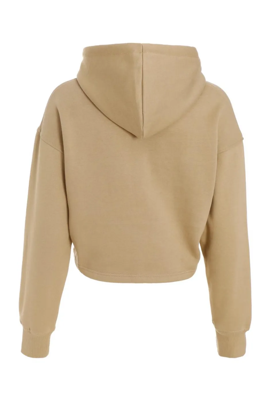 Quiz Cropped Corset Hoodie Stone Outlet