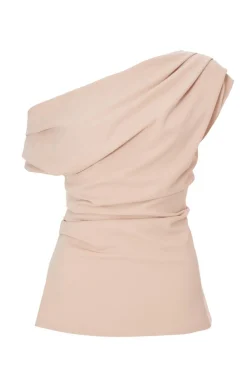 Quiz Stone Drape Neck Top Online